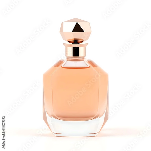 Obraz Elegant Perfume Bottle with Diamond-like Cap