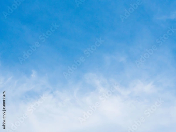 Fototapeta 5月の山から見た青空と雲12