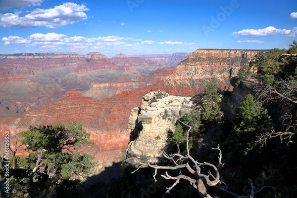Obraz The Amazing Grand Canyon in Arizona - Panoramic views of the south rim landscapes on a sunny day.