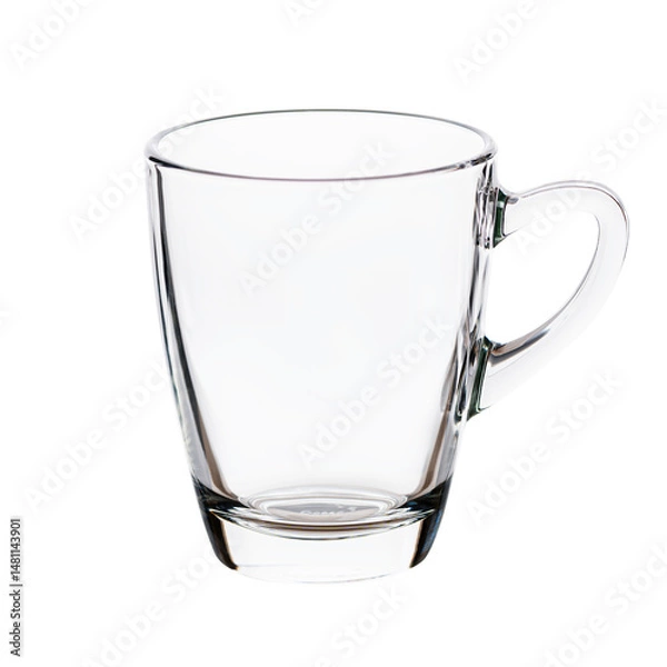 Fototapeta Empty glass isolated on white
