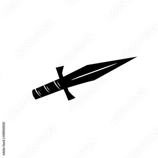 Fototapeta sharp sword icon