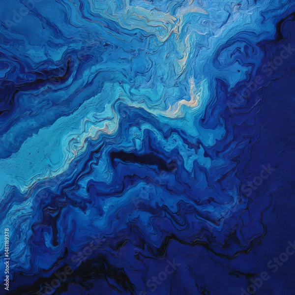 Fototapeta blue abstract background, generative AI