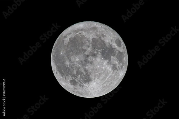 Obraz Full moon in the night sky