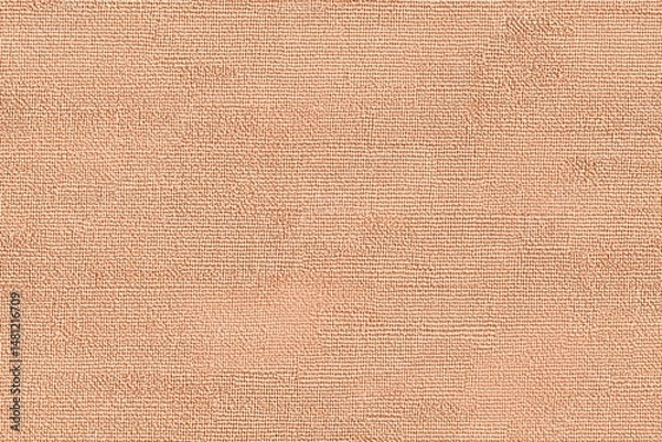 Fototapeta Seamless textured surface with a Nomex fabric warm peach color, resembling fabric or canvas. The subtle variations in tone and texture create a soft, inviting appearance.