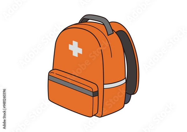 Obraz 防災バッグのイラスト