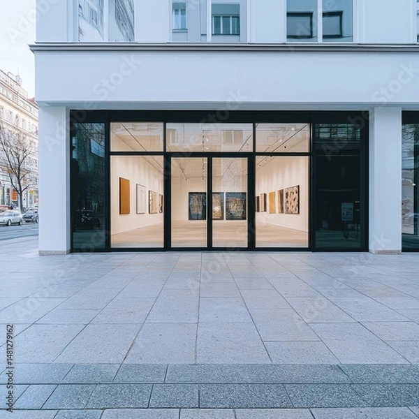 Obraz Modern art gallery exterior