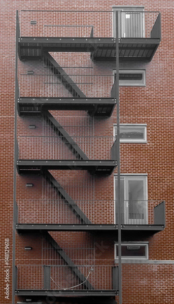 Fototapeta Stairwell outside