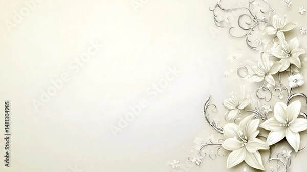 Fototapeta Elegant floral design (1)