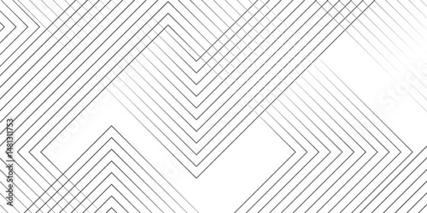 Obraz 	
Vector gradient gray line abstract pattern Transparent monochrome texture, minimal background. Abstract background wave line elegant white square striped diagonal line technology concept web texture