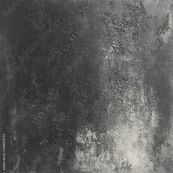 Fototapeta abstract textured surface with rough patches and gradients of dark and light gray shades