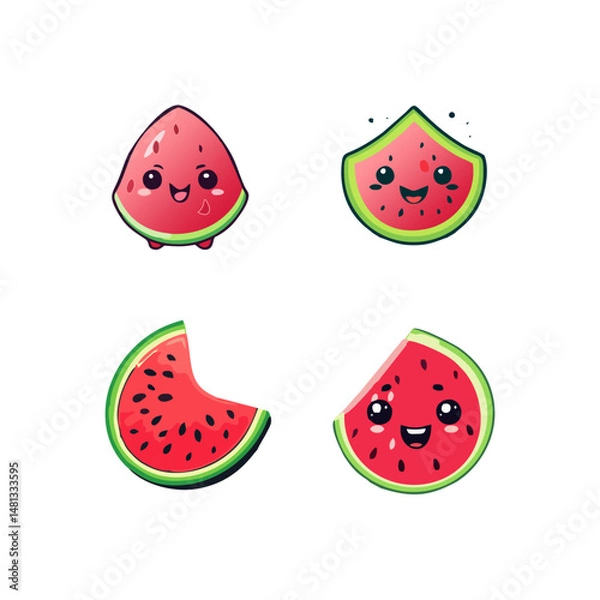 Obraz watermelon icons