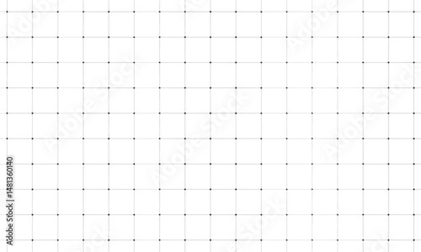 Obraz クロスした部分が広がる正方形の細い方眼線