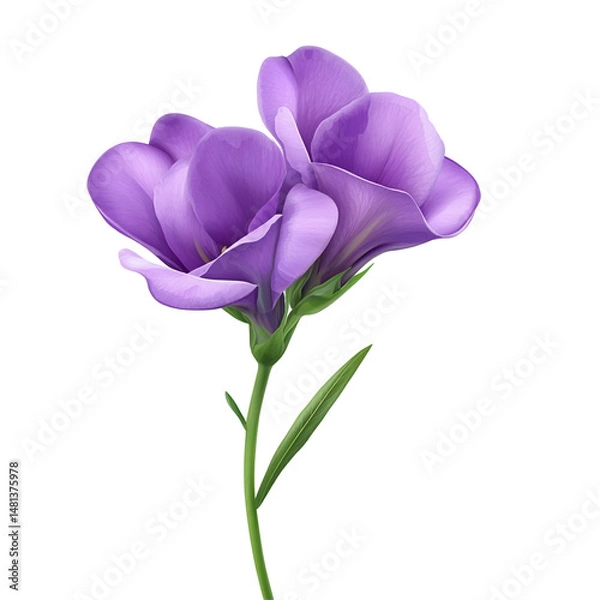 Obraz Isolated Purple Freesia