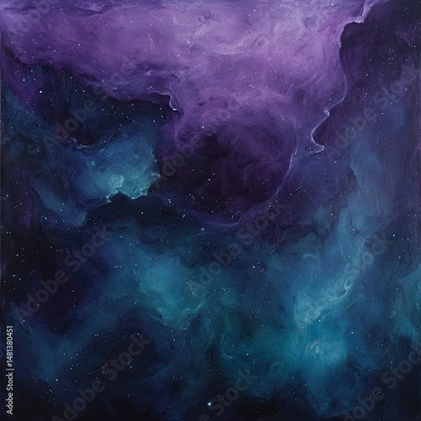 Fototapeta Abstract cosmic nebula