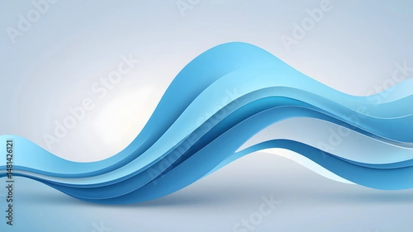 Fototapeta Professional Calm – Clean Abstract with Smooth Waves