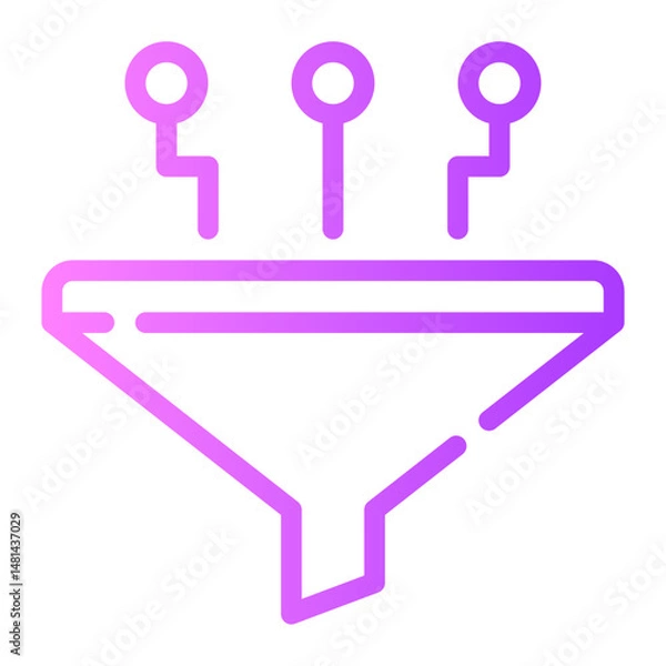 Fototapeta filter gradient icon