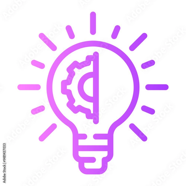 Fototapeta idea gradient icon