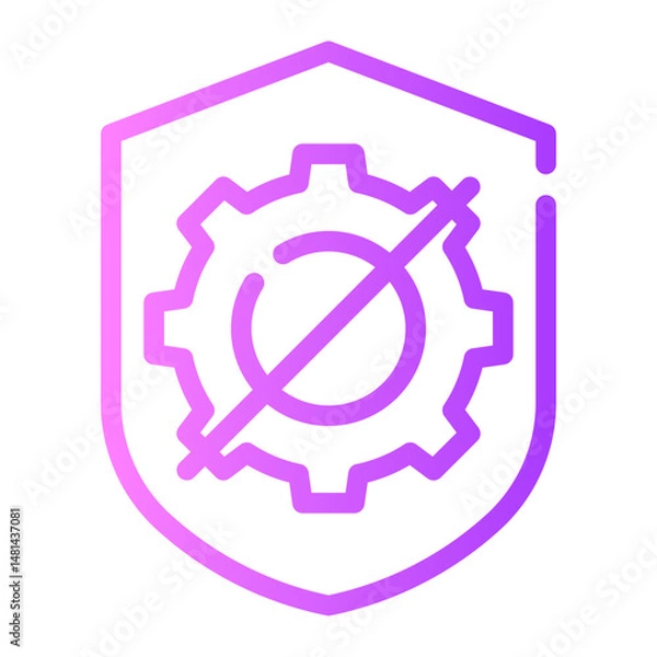 Fototapeta security gradient icon