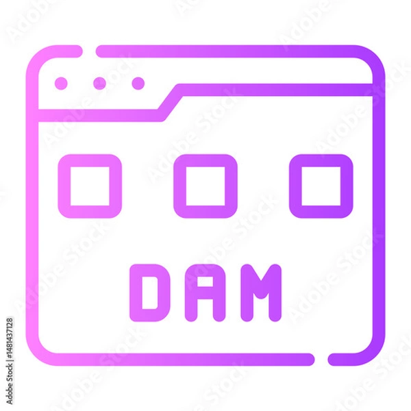 Fototapeta web gradient icon