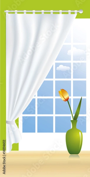 Fototapeta Composition with a tulip