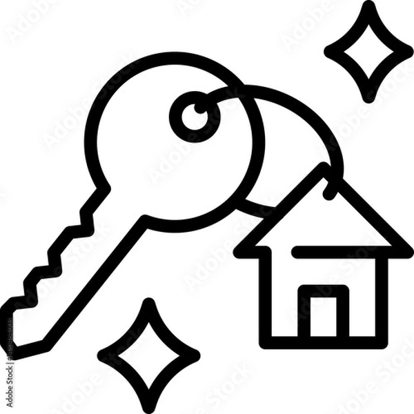 Fototapeta Key property icon