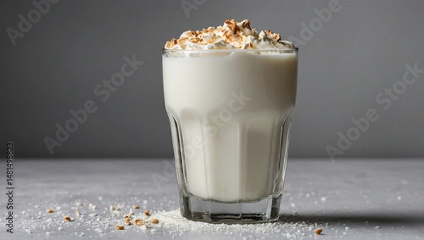 Obraz Image of a glass of delicious milk