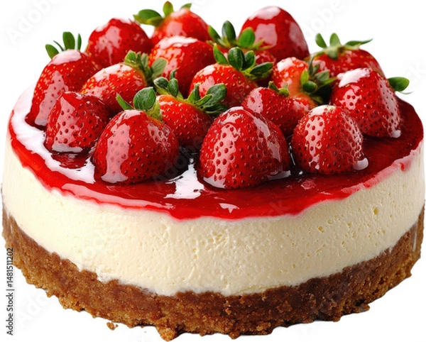 Obraz Delicious Strawberry Cheesecake Delight