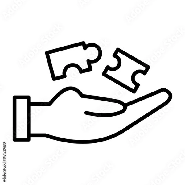 Fototapeta Core Values Line Symbol