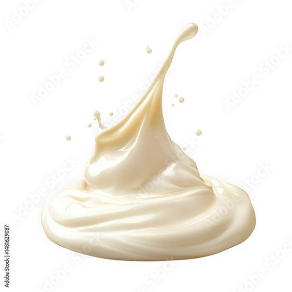 Obraz creamy fluid motion captured beautifully  