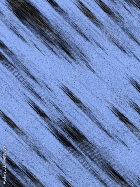 Fototapeta Abstract diagonal streak texture background with grunge effect in blue and black tones