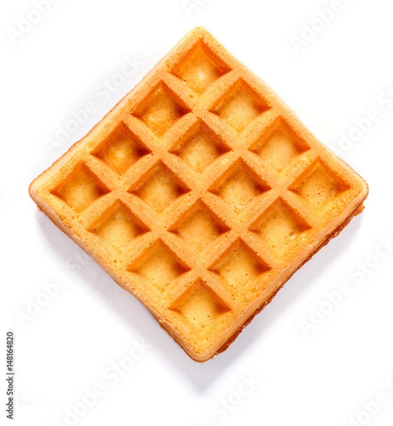 Obraz Square waffle with filling. Isolated