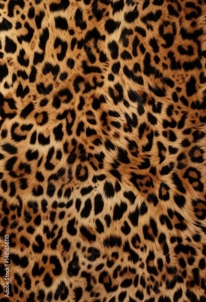 Obraz Seamless leopard fur background, ideal for fashion posters and banners, banner, poster