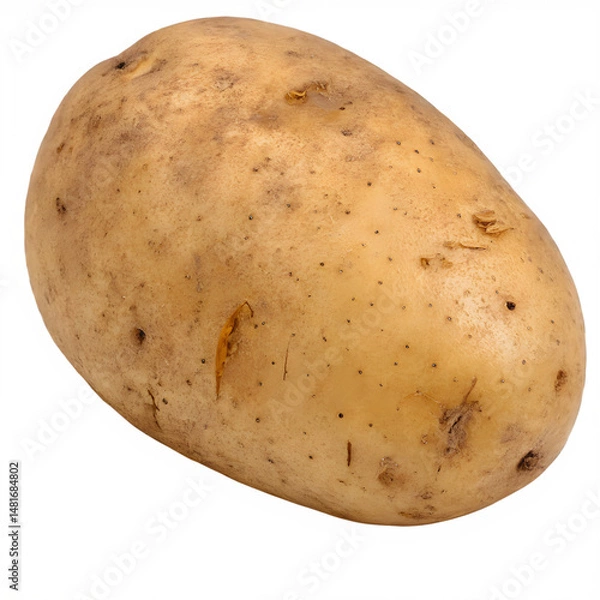 Fototapeta Fresh Bintje Potato on Transparent Background.