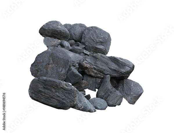 Obraz Stone Texture Pack - Transparent Cutouts