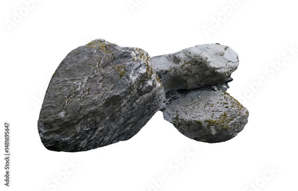 Obraz Geological Elements - Clean Isolated Stones