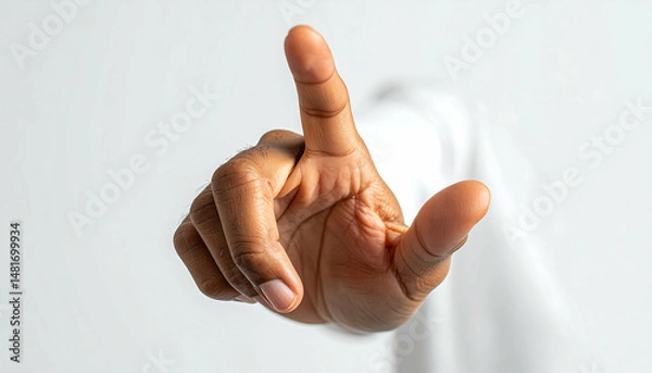 Fototapeta Click Here! Hand Gestures for Digital Interaction & UX Design