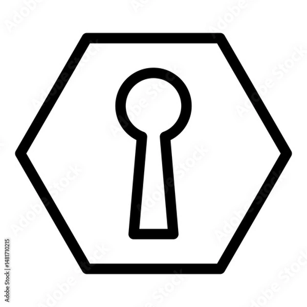 Fototapeta SEO and Web Optimization. Web Security vector icon illustration 