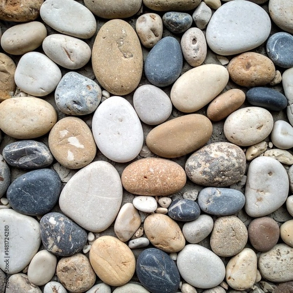 Fototapeta Decorative Pebble Stone Wall Texture