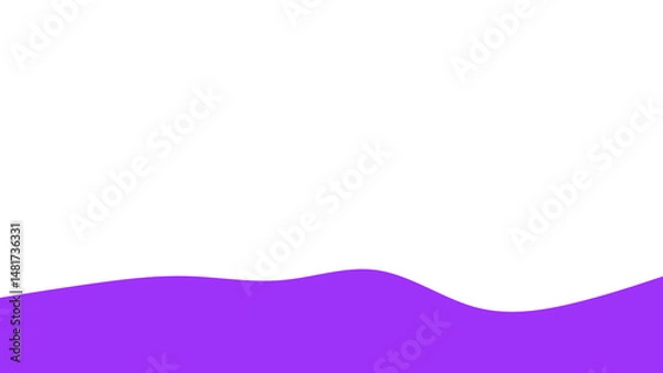 Fototapeta Wavy Footer Divider Elements Abstract Wave Section Separators