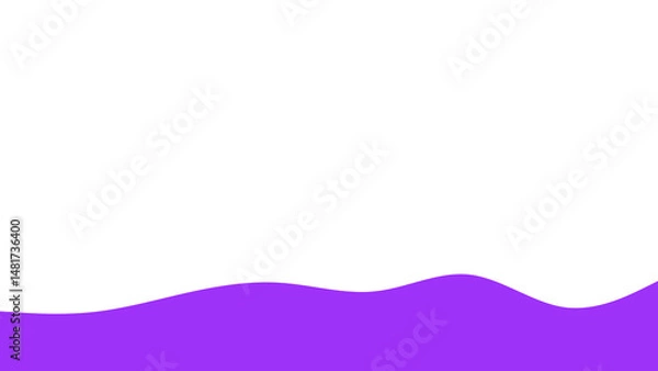 Fototapeta Wavy Footer Divider Elements Abstract Wave Section Separators