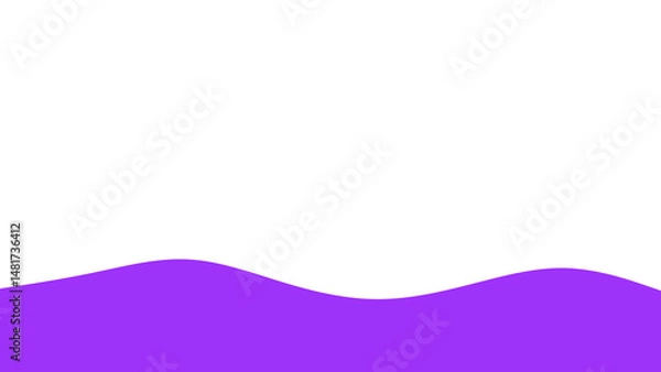 Fototapeta Wavy Footer Divider Elements Abstract Wave Section Separators