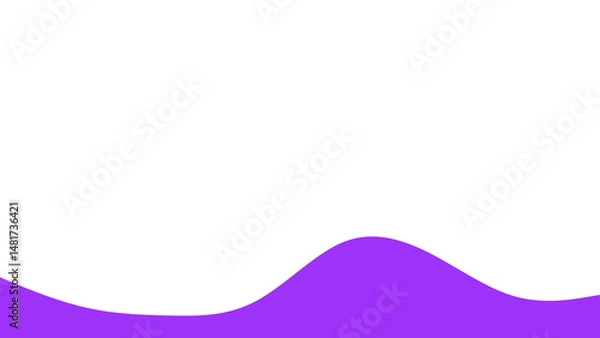 Fototapeta Wavy Footer Divider Elements Abstract Wave Section Separators