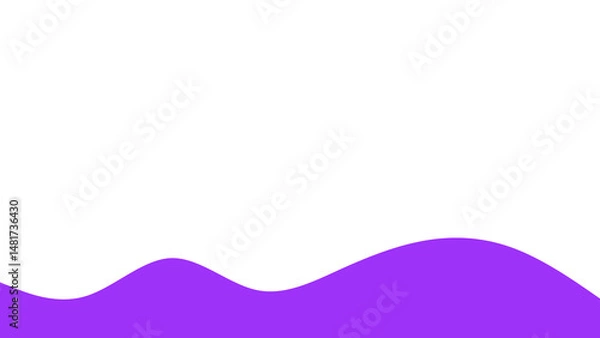 Fototapeta Wavy Footer Divider Elements Abstract Wave Section Separators