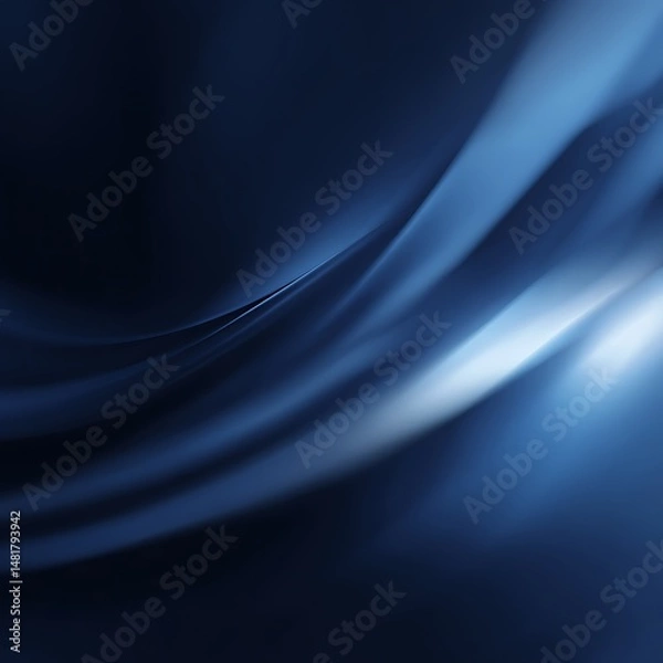 Fototapeta Dark blue abstract background featuring soft motion blur and light and shadow.
