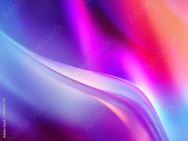 Fototapeta Digital abstract background featuring soft motion blur and vibrant tones.