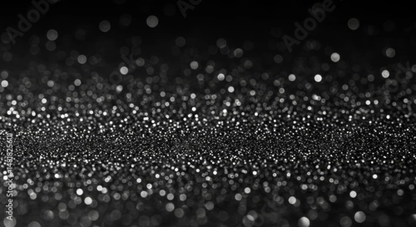 Fototapeta Abstract Background Black Glitter Sparkle Texture