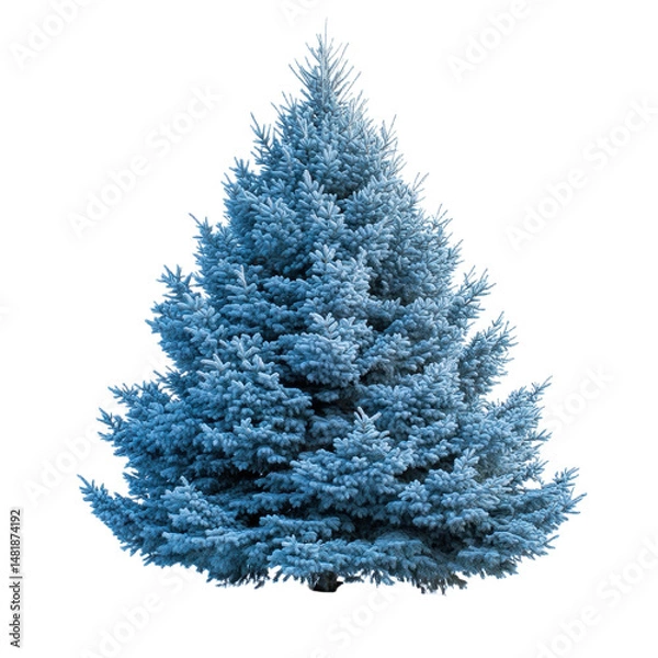 Fototapeta Blue Spruce Tree isolated on transparent background
