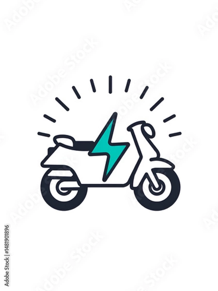 Obraz Rush bolide vector icon. Flat Rush bolide pictogram is isolated on a white background.