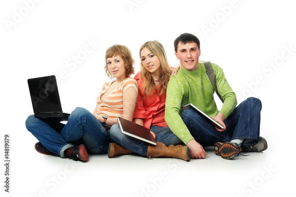 Fototapeta team study