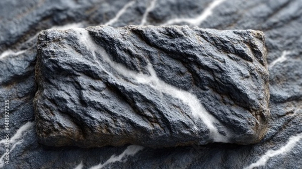 Obraz Old stone wall texture evokes a rugged, natural landscape of weathered rock and mountain stones